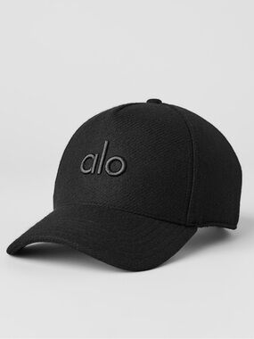 BNWT ALO Yoga Wool Blend District Trucker Hat O/S Black SEALED